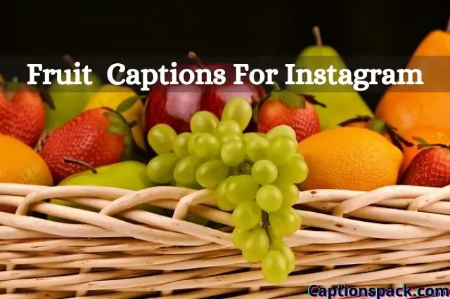 Fruit Captions