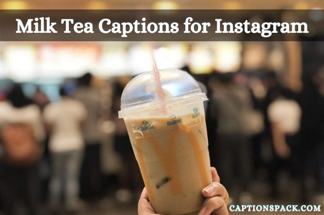 Milk tea captions Instagram