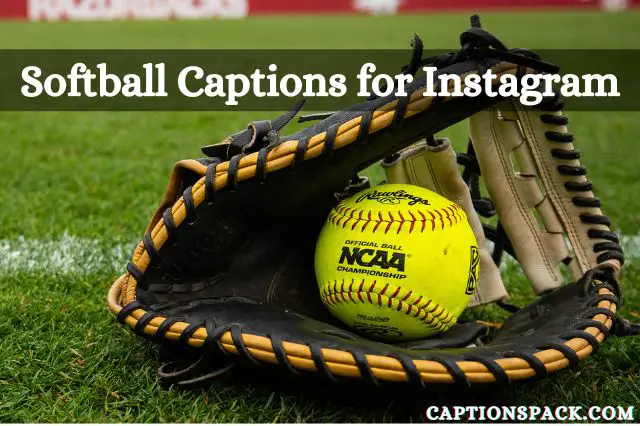 softball captions for instagram