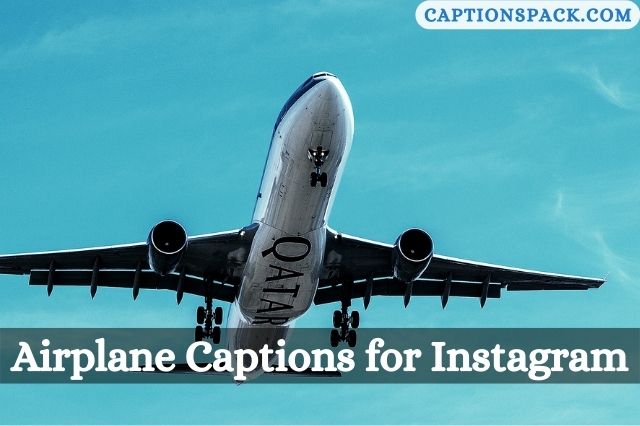 Airplane Captions for Instagram