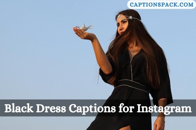 Black Dress Captions for Instagram
