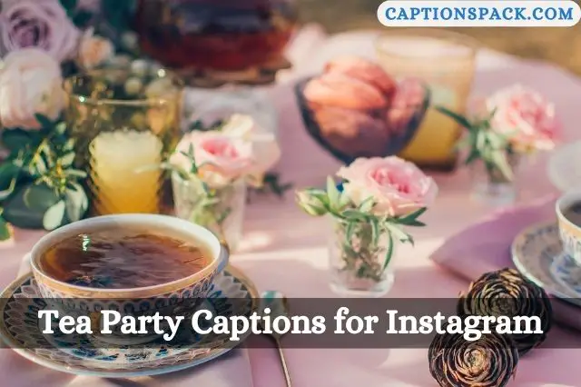 Tea Party Captions for Instagram