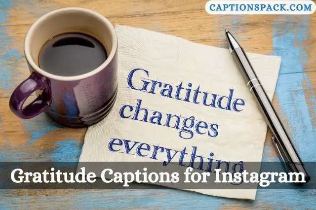 Gratitude Captions for Instagram