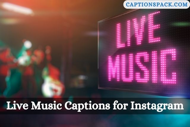 Live Music Captions for Instagram