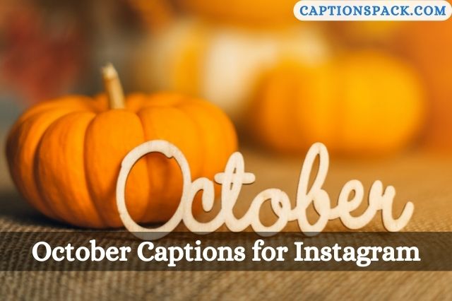 245+ October Captions For Instagram With Quotes