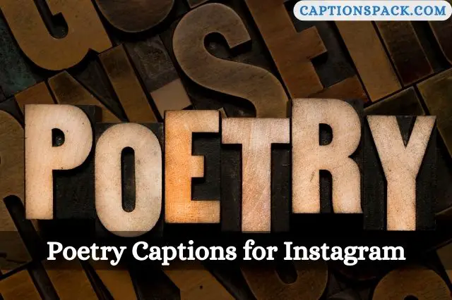 Poetry Captions for Instagram