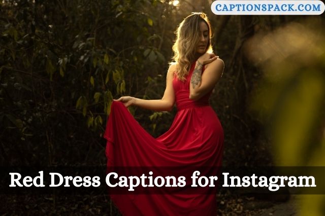 300-red-dress-captions-for-instagram-with-quotes