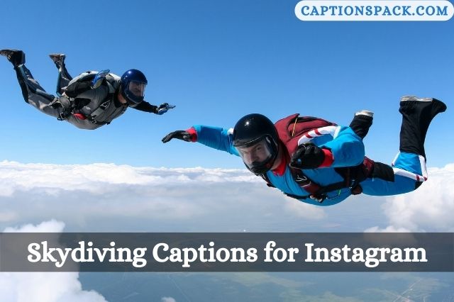 Skydiving Captions for Instagram