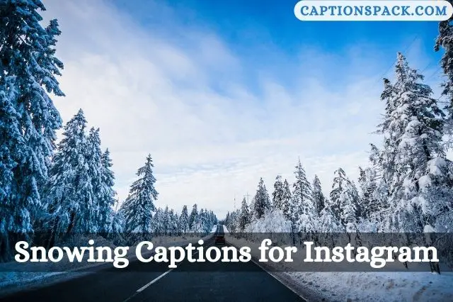Snowing Captions for Instagram