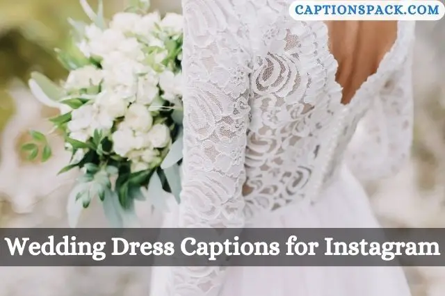 Wedding Dress Captions for Instagram